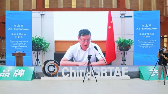 　山東省貿(mào)促會(huì)副會(huì)長(zhǎng)賀忠軍