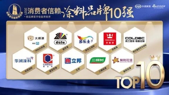 消費者信賴十大涂料品牌 消費者信賴十大涂料品牌