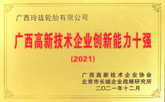 “2021年廣西創(chuàng)新能力十強” “2021年廣西創(chuàng)新能力十強”
