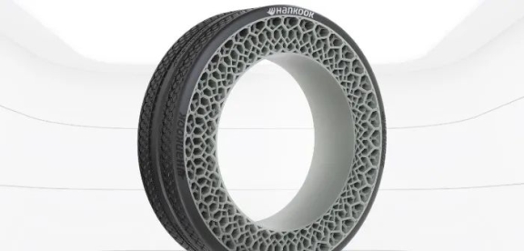 1.韓泰輪胎展示i-Flex 無(wú)充氣氣概念輪胎