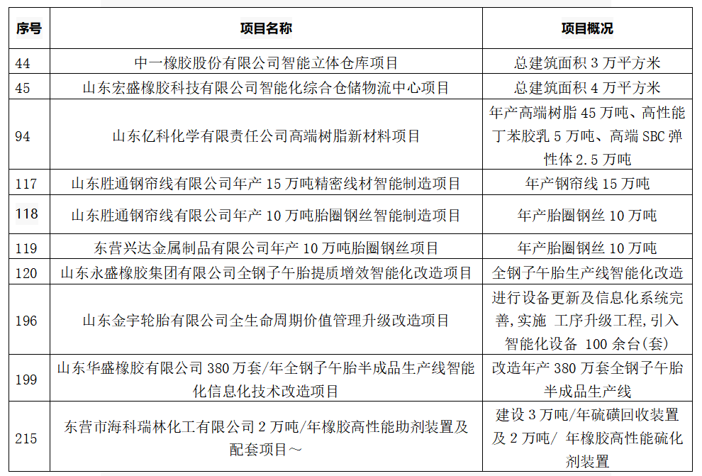 5個(gè)輪胎項(xiàng)目，入選重點(diǎn)名單！