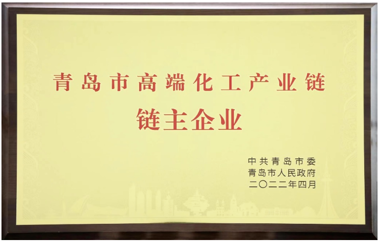 雙星集團(tuán)被授予“青島市高端化工產(chǎn)業(yè)鏈鏈主企業(yè)”