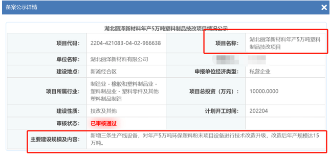 湖北麗澤新材料新建100多條粉末生產(chǎn)線，一期工程即將投產(chǎn) 