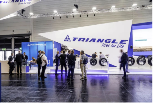 三角輪胎在展會上推出的乘用車胎、商用車胎、工程車胎等眾多明星產品，備受關注。