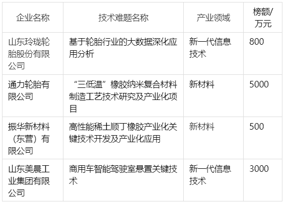 輪胎項(xiàng)目攻關(guān)，5000萬(wàn)元邀您揭榜！