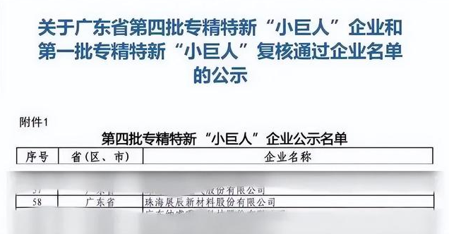 涂料界國家級專精特新“小巨人”企業(yè)來了，展辰新材成功入選