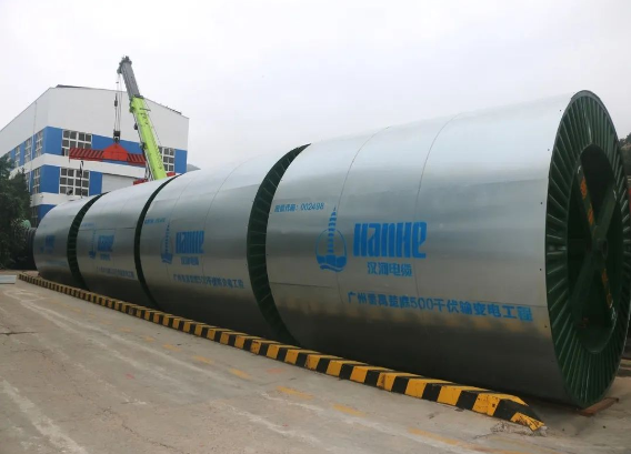漢纜股份供廣州番禺楚庭500kV電纜系統(tǒng)首批電纜起運 漢纜股份供廣州番禺楚庭500kV電纜系統(tǒng)首批電纜起運