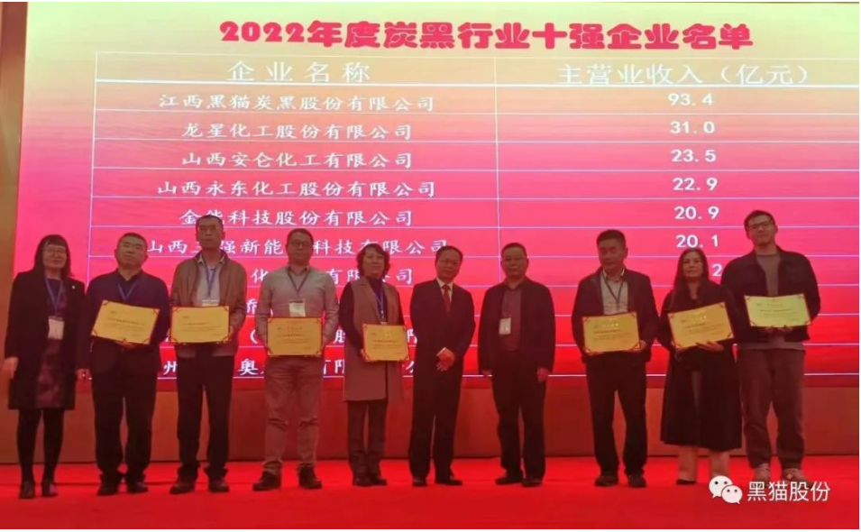 　黑貓股份在國(guó)家及政府的大力支持下，以更高的站位和視野，倡導(dǎo)特炭行業(yè)共同合作，維護(hù)制定行業(yè)標(biāo)準(zhǔn)，重建核心利潤(rùn)區(qū)。同時(shí)通過(guò)不斷實(shí)踐和努力，以高品質(zhì)的產(chǎn)品回饋客戶，為炭黑行業(yè)發(fā)展進(jìn)步提供強(qiáng)勁支撐。