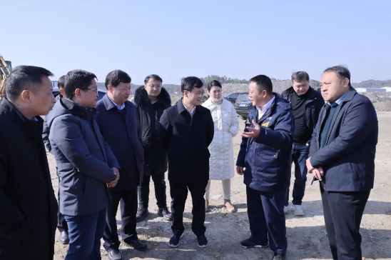 林衛(wèi)春聽取黑貓化工項目建設情況介紹