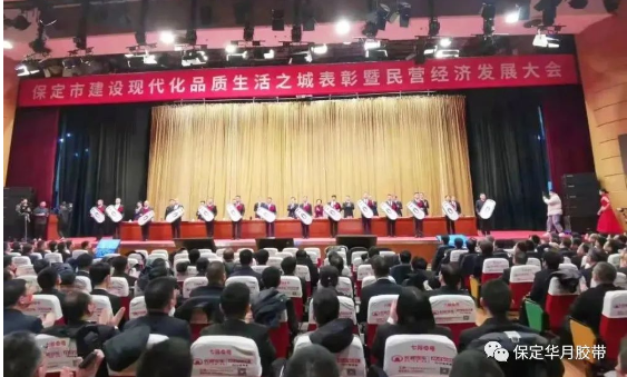 助力現(xiàn)代品質(zhì)生活之城建設(shè)，華月膠帶獲評保定市“優(yōu)秀民營企業(yè)”