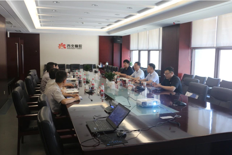 通用技術(shù)高新材料副總經(jīng)理李開占一行前往陜西延長石油西北橡膠有限公司進行了交流訪問。公司副總經(jīng)理賀莉莉、相關(guān)部門負責人陪同。