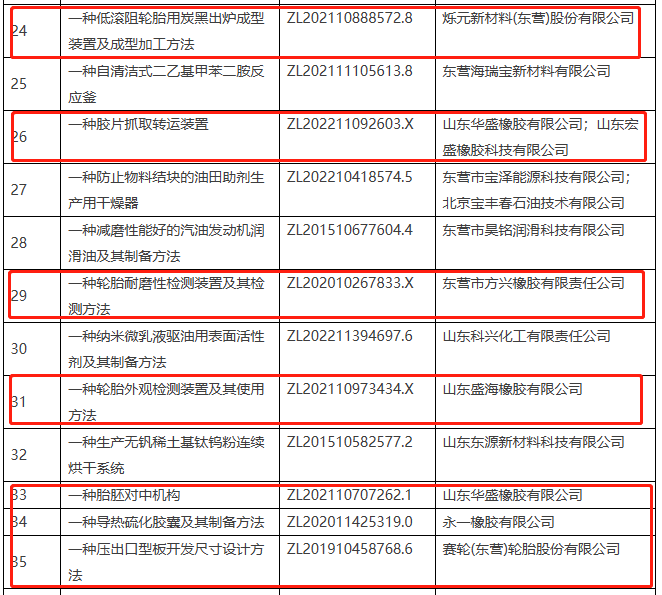 該名單的公示期為6月27日至7月4日，由東營市高價值專利評審委員會辦公室組織開展。