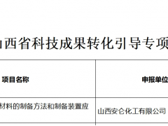 山西炭黑企業(yè)科技成果，獲轉(zhuǎn)化立項(xiàng)！